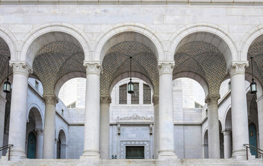 Los Angeles, California, USA - June 11 2017: Majestic public building of City Hall in Los Angeles,...