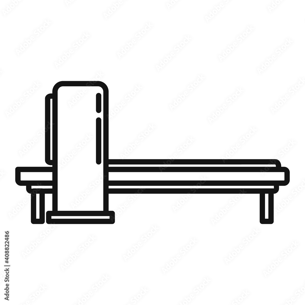 Poster magnetic resonance imaging icon. outline magnetic resonance imaging vector icon for web design isola