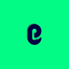 Circle Letter E Logo. E Letter Design Vector with a unique shape.