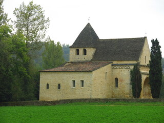 Fototapeta na wymiar Country church; Dordogne River Valley, France