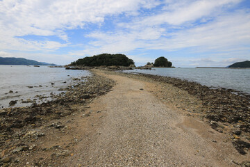 高知県宿毛市　咸陽島への道