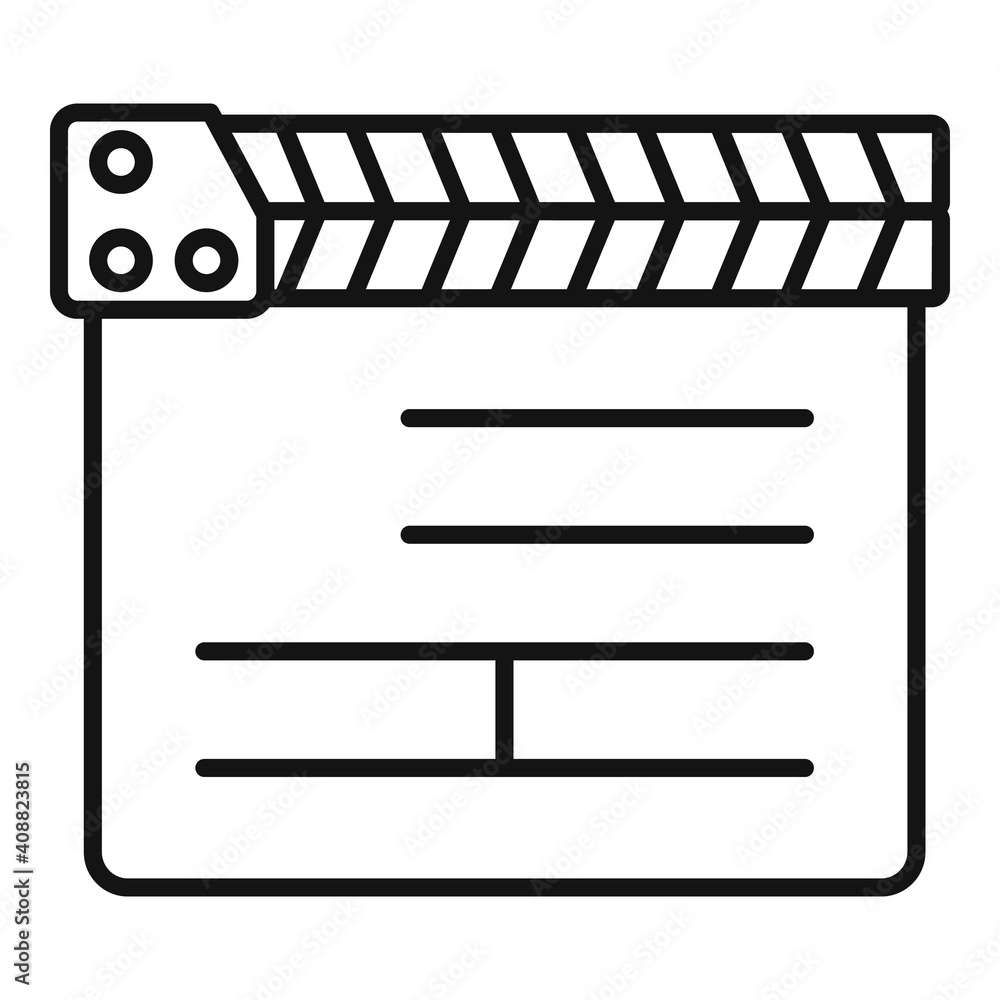 Poster director clapper icon. outline director clapper vector icon for web design isolated on white backgro