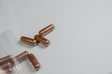 Useless drung on the white background