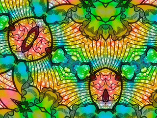 African fabric – Colorful and seamless pattern