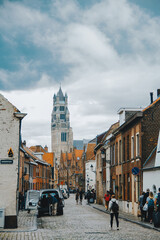 Obraz premium medieval buildings in Bruges, Belgium