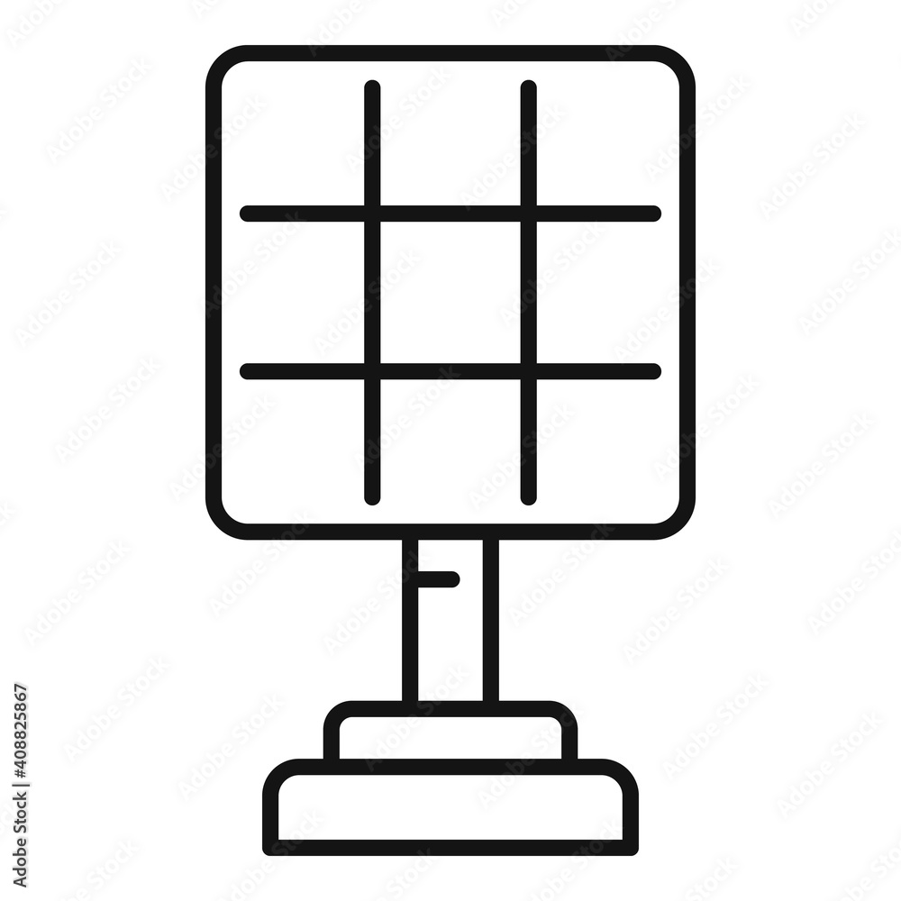 Poster solar panel icon. outline solar panel vector icon for web design isolated on white background