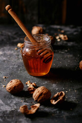 Honey and walnuts