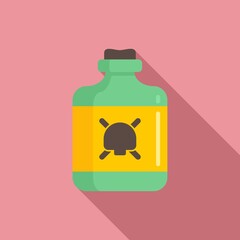 Biohazard icon. Flat illustration of biohazard vector icon for web design