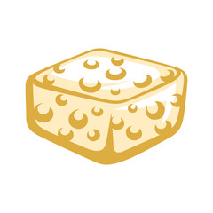 Illustration of foam sponge.