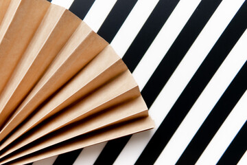 paper background with black and white striped background. abstraction