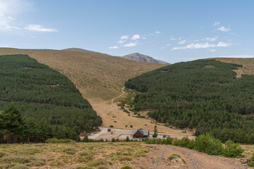mountainous landscape in Sierra Nevada,