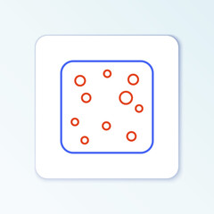 Line Beer bubbles icon isolated on white background. Colorful outline concept. Vector.