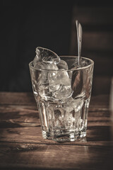 glass with ice