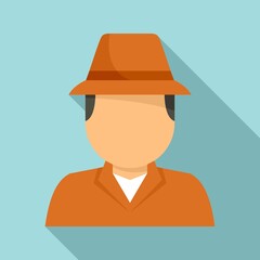 Investigator icon. Flat illustration of investigator vector icon for web design