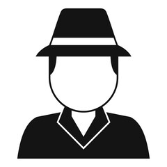 Investigator icon. Simple illustration of investigator vector icon for web design isolated on white background