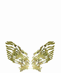 Butterfly inspired illustration isolated. 