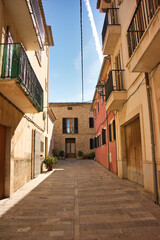 nice and quiet town at mallorca, spain