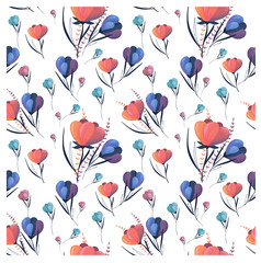 women's day, 8 March illustration, flower pattern