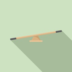 Dog training bar icon. Flat illustration of dog training bar vector icon for web design