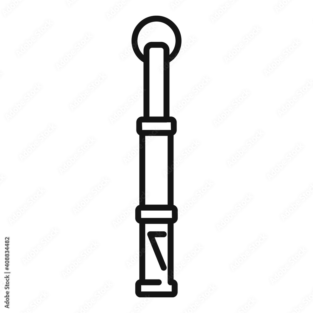 Aufkleber training whistle icon. outline training whistle vector icon for web design isolated on white backgro