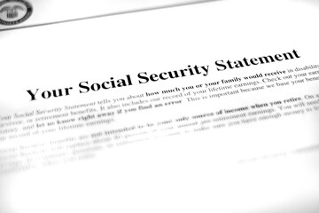 Social Security Statement for Retirement Planning Payment