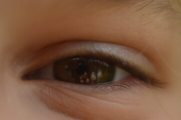 Child's human Eye - Macro - close up