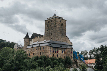Obraz premium old medieval castle in czechia