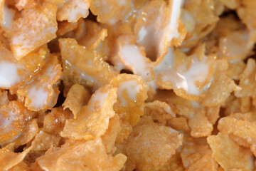 Cornflakes with sugar icing