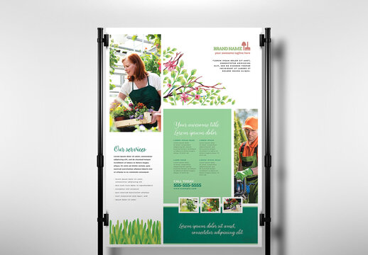 Green Garden Service Flyer Layout