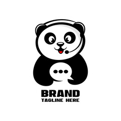 Modern Panda chat logo