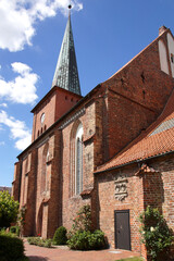 Obraz premium Stadtkirche in Neustadt in Holstein, Schleswig-Holstein