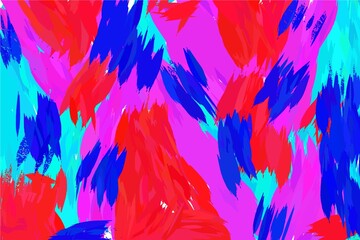Painted Abstract Vibrant paint pattern backdrop. Chaotic brushstrokes painting. Images good use for background, wallpaper, invitation, art of box