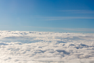 Fototapeta premium Horizon above the clouds