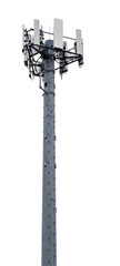 Cell Tower on White Background