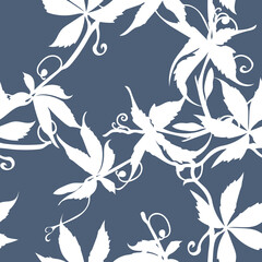 Fototapeta premium Leaves Seamless Pattern