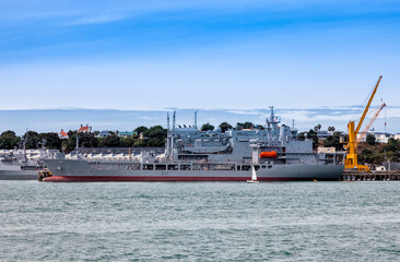 Navy ship HMNZS Endeavour – Auckland, North Island, New Zealand © amelie