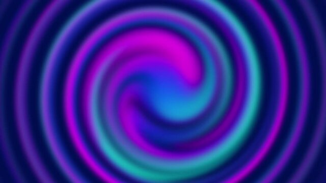 Hypnotic Background. Abstract Animated Multicolor Liquid Pattern. Purple Blue Wavy Fluid Abstraction. Ultra HD 4K