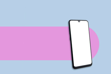 phone with color background