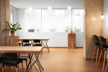 Canteen of a modern start up business