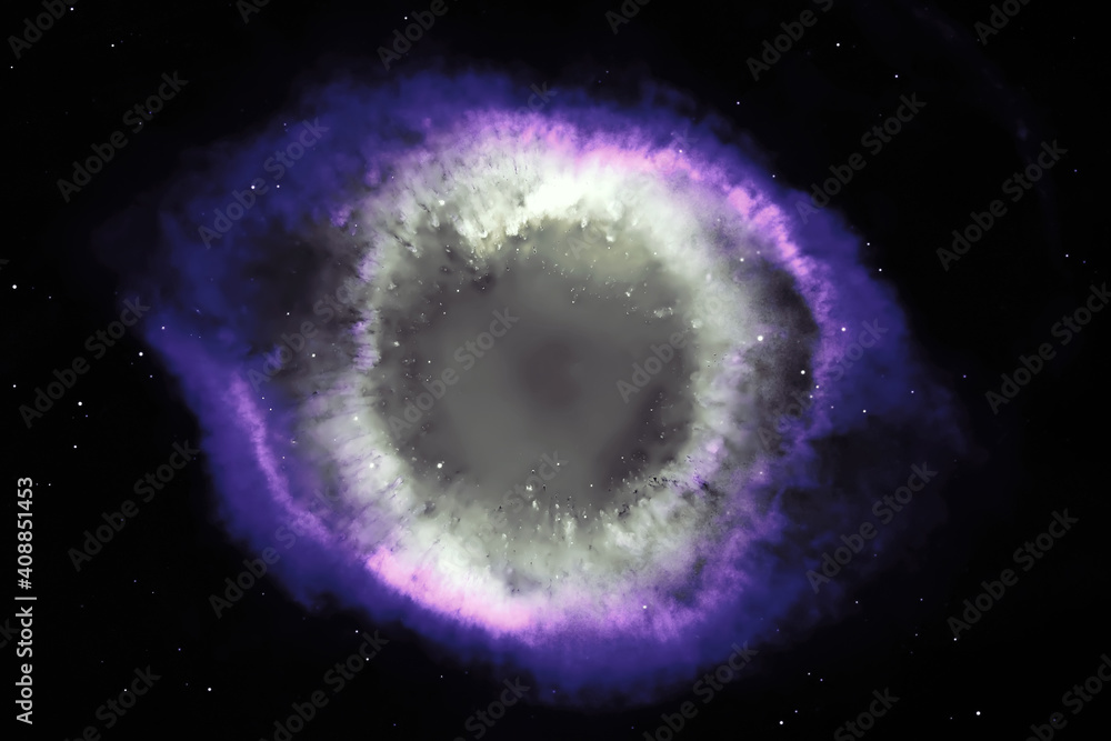 Canvas Prints helix nebula, supernova core pulsar neutron star.