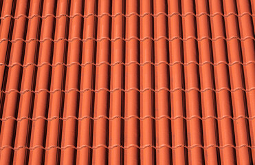red tiles roof for background