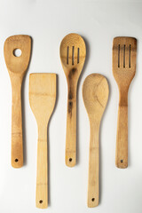 kitchen tools on a white background 