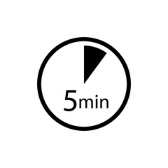5 min. Timer icons