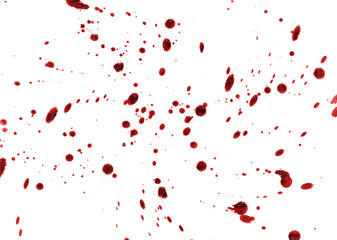  spots and splashes of blood