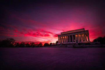 Obraz premium Cotton Candy Skies over Lincoln