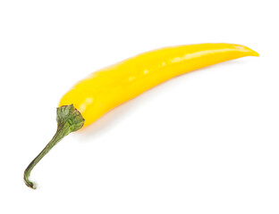 Small peppers isolated on a white background. View from another angle in the portfolio.