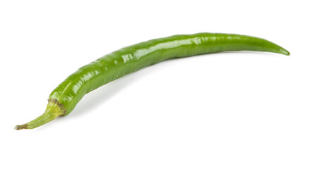 Small peppers isolated on a white background. View from another angle in the portfolio.