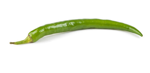 Small peppers isolated on a white background. View from another angle in the portfolio.