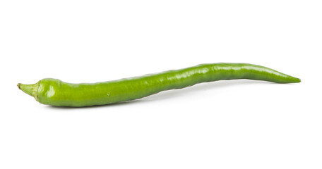 Small peppers isolated on a white background. View from another angle in the portfolio.