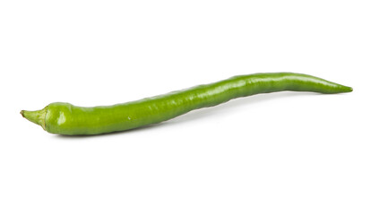 Small peppers isolated on a white background. View from another angle in the portfolio.